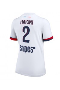 Paris Saint-Germain Achraf Hakimi #2 Voetbaltruitje Uit tenue Dames 2025-26 Korte Mouw